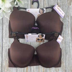 Women's Smoothing T-Shirt Bra 2-Pack Size 38DDD